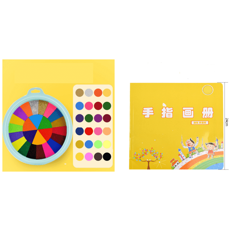 New Hot Selling Kindergarten Finger Print Mud Non-toxic Washable Pigment