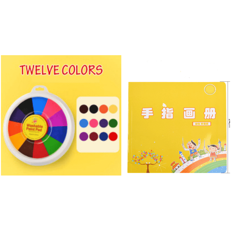 New Hot Selling Kindergarten Finger Print Mud Non-toxic Washable Pigment