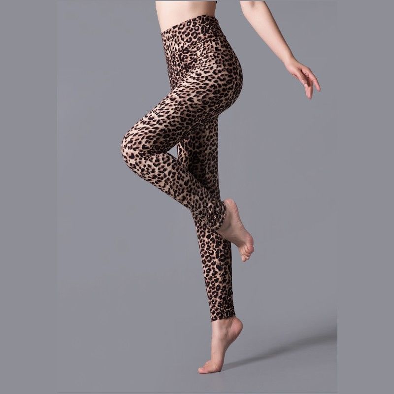 Brushed Printed High Waist Pants Yoga Leggings - Jointcorp