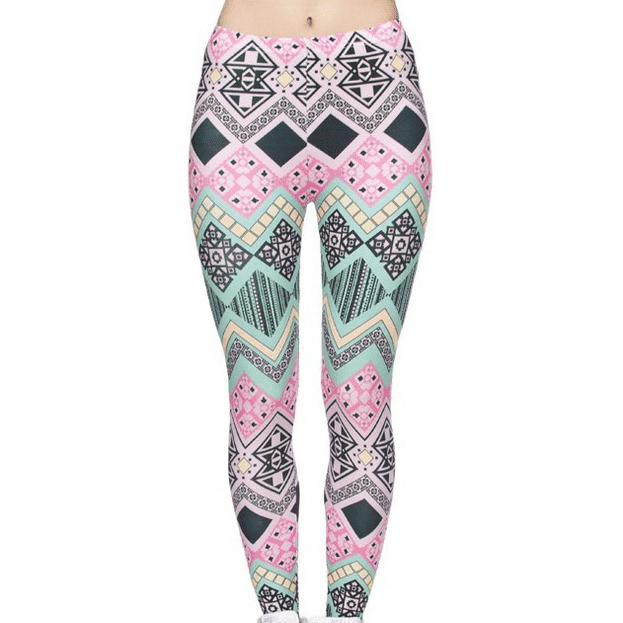 Printed thin pencil feet pants stretch big ladies yoga pants leggings - Jointcorp