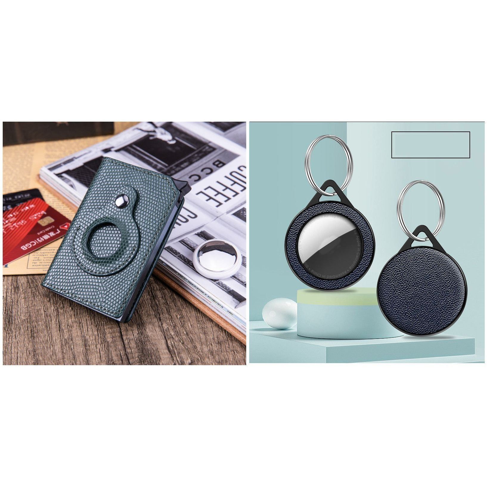 Rfid Card Holder Men Wallets Money Bag Male Black Short Purse Small Leather Slim Wallets Mini Wallets For Airtag Air Tag