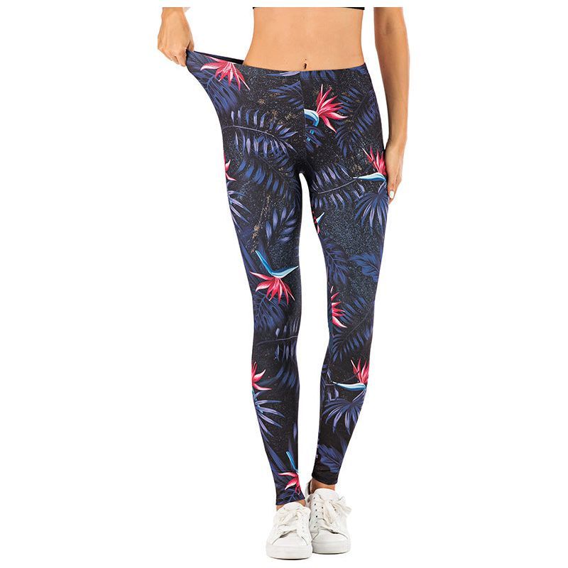 Printed yoga pants outdoor sports leggings - Jointcorp