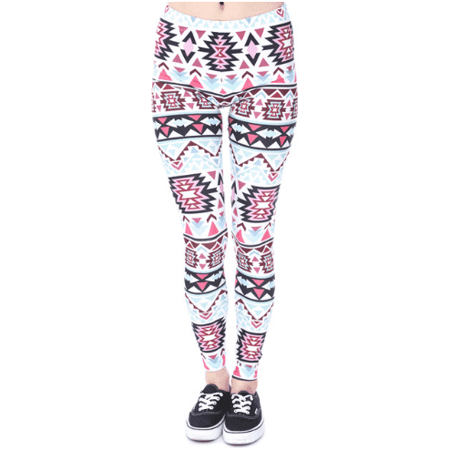 Printed thin pencil feet pants stretch big ladies yoga pants leggings - Jointcorp