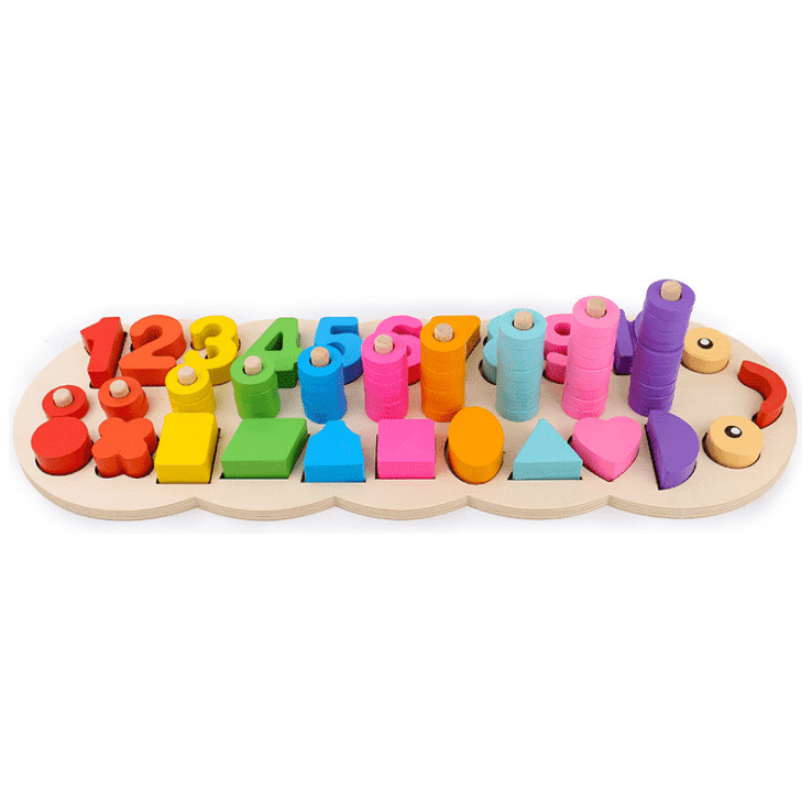 Early Childhood Education Wooden Logarithmic Board