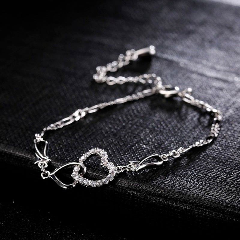 Fashion Double Heart Bracelet Women's Jewelry - Jointcorp
