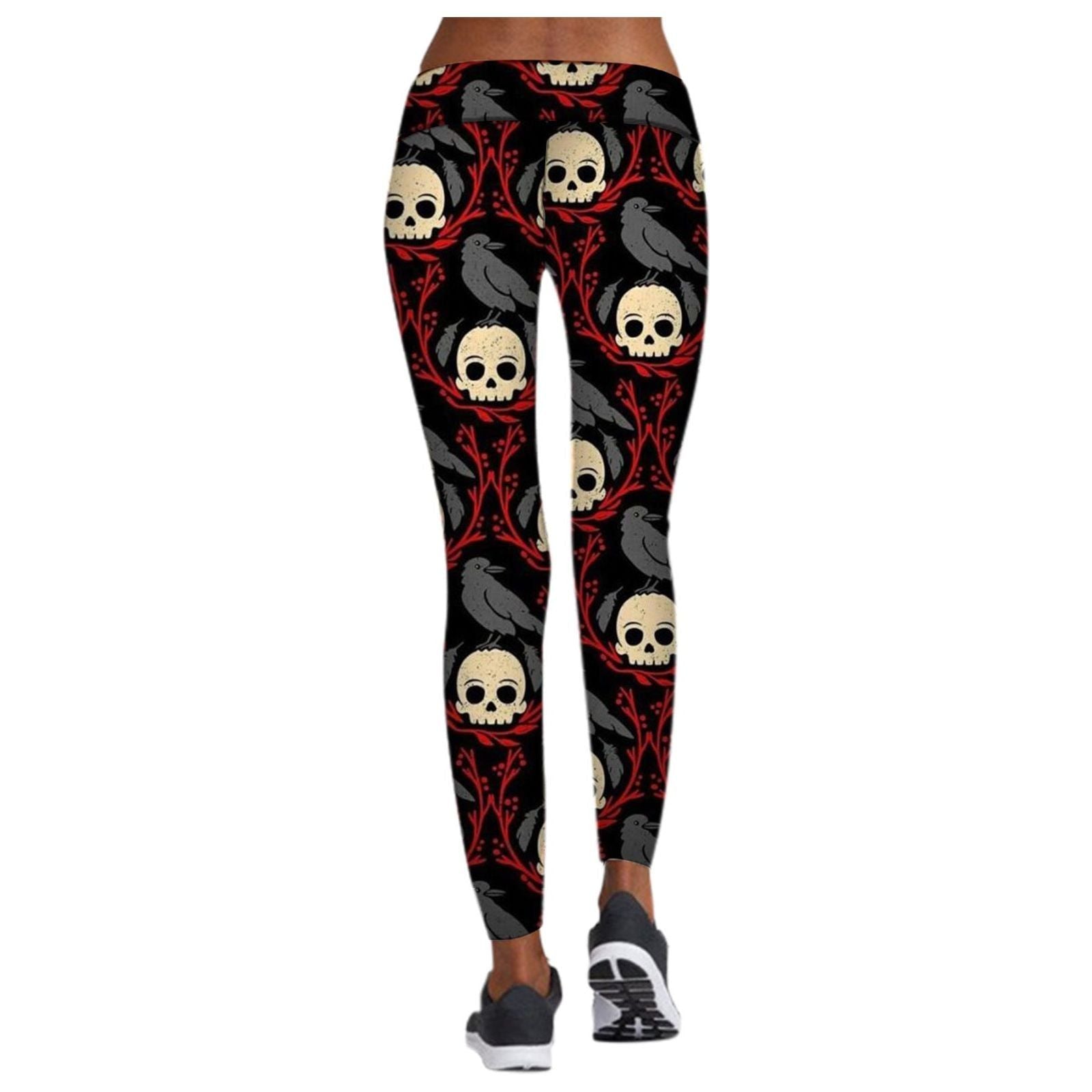 Printed Leggings Halloween Sports Yoga Pants High Stretch Pencil Pants