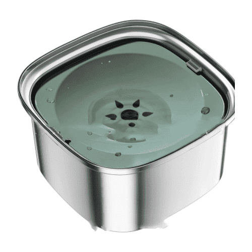 Pet Stainless Steel Water Bowl Large Capacity Floating