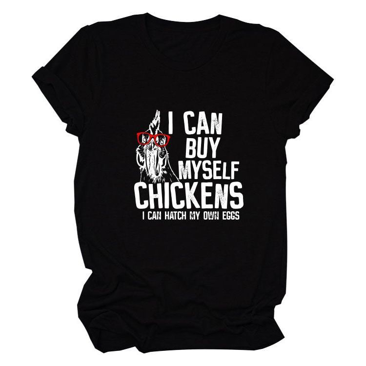 Printed Loose Short-sleeved T-shirt