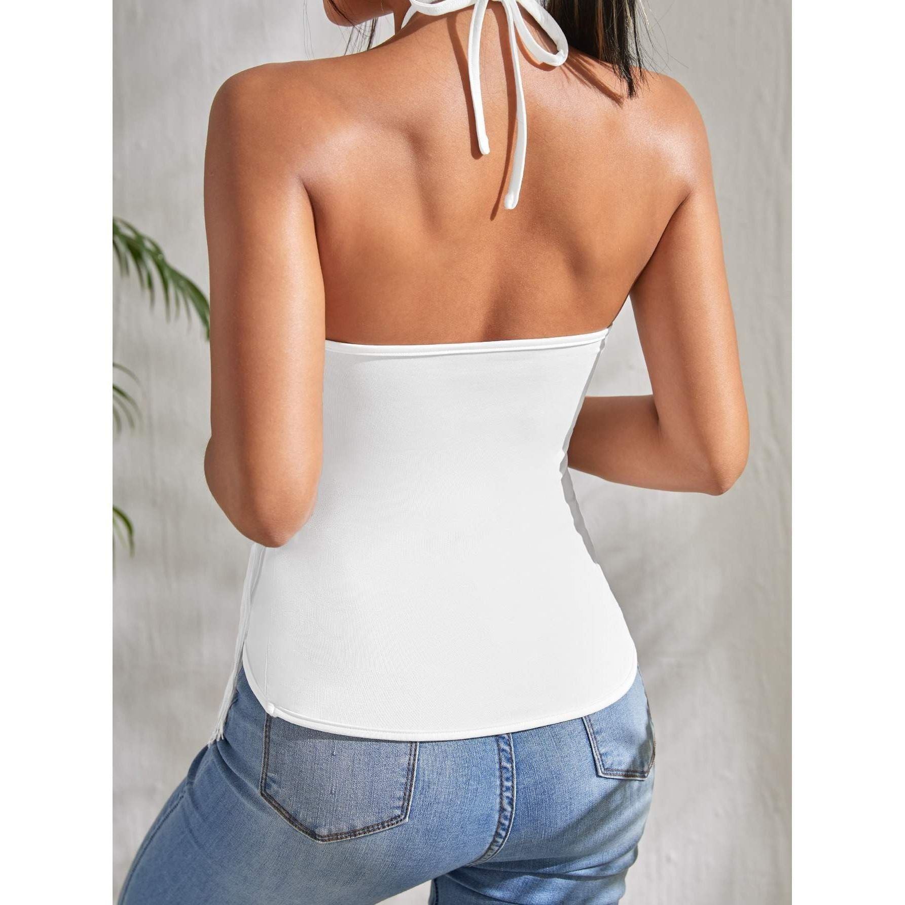 Sling Fashion Tassel Suspender Halter Top