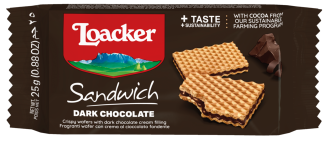 Loacker Sandwich Dark Chocolate 25X25G