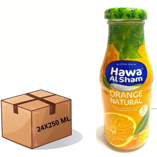 Hawa al Sham Orange Natural Juice 24X250 ml