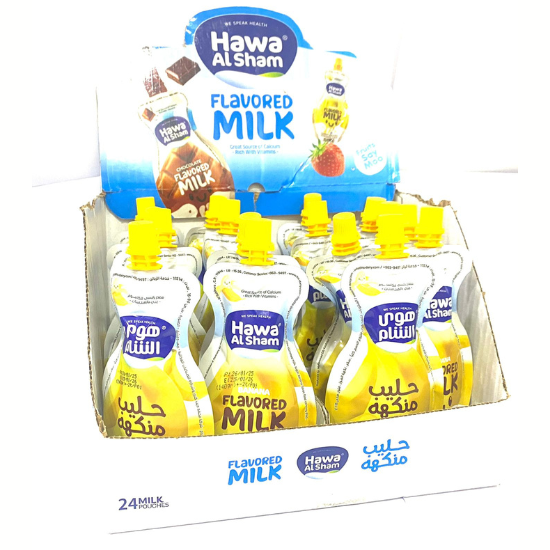 Hawa al Sham Flavored Milk Banana 24 X 150 ml