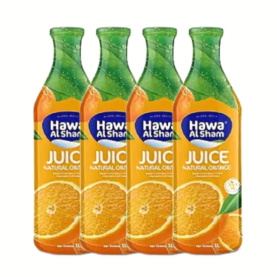Hawa al Sham Orange Natural Juice 4X1 Ltr