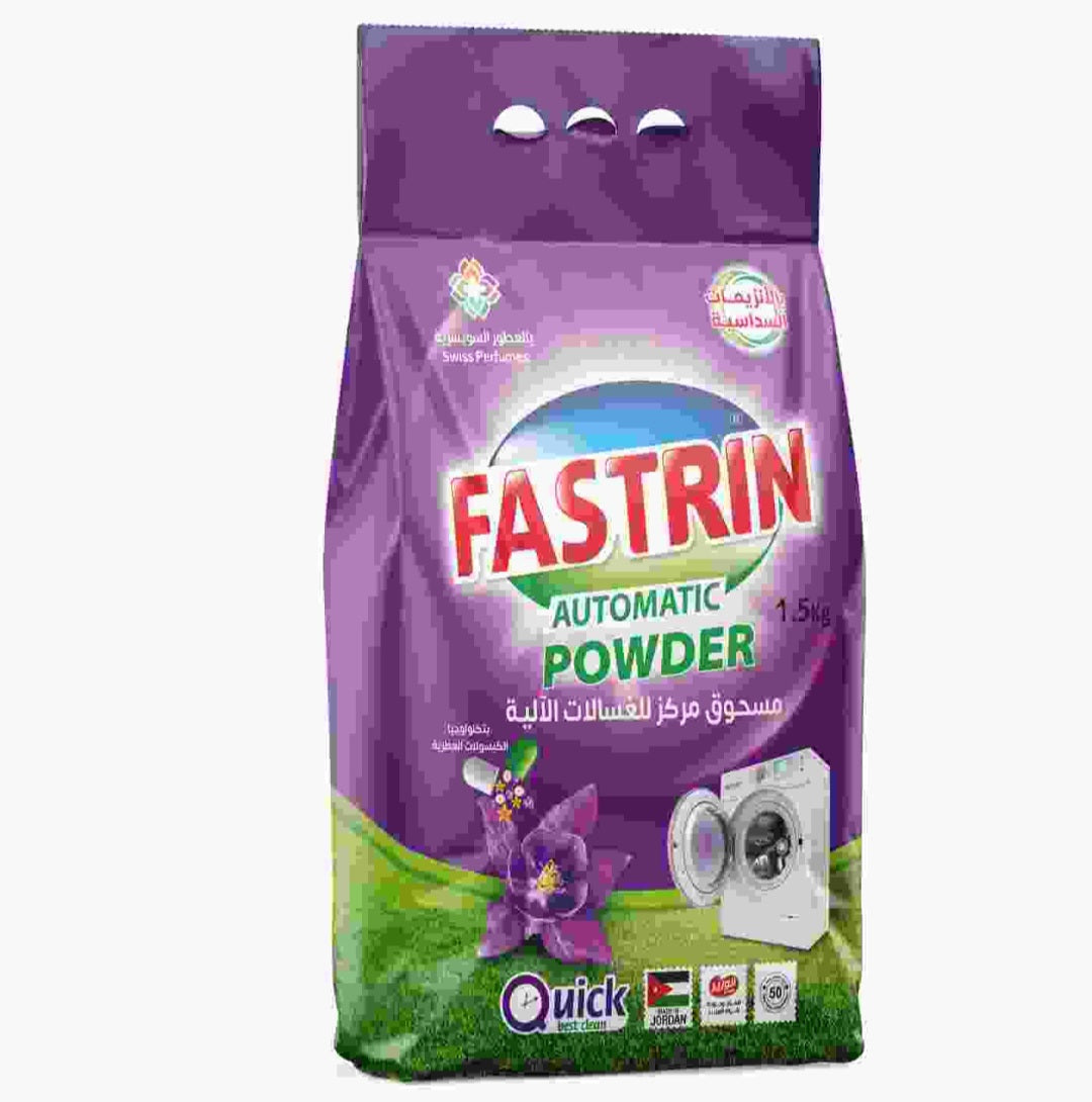 Fastrin Automatic Detergent Powder Purple Flower 6 X 1.5 Kg