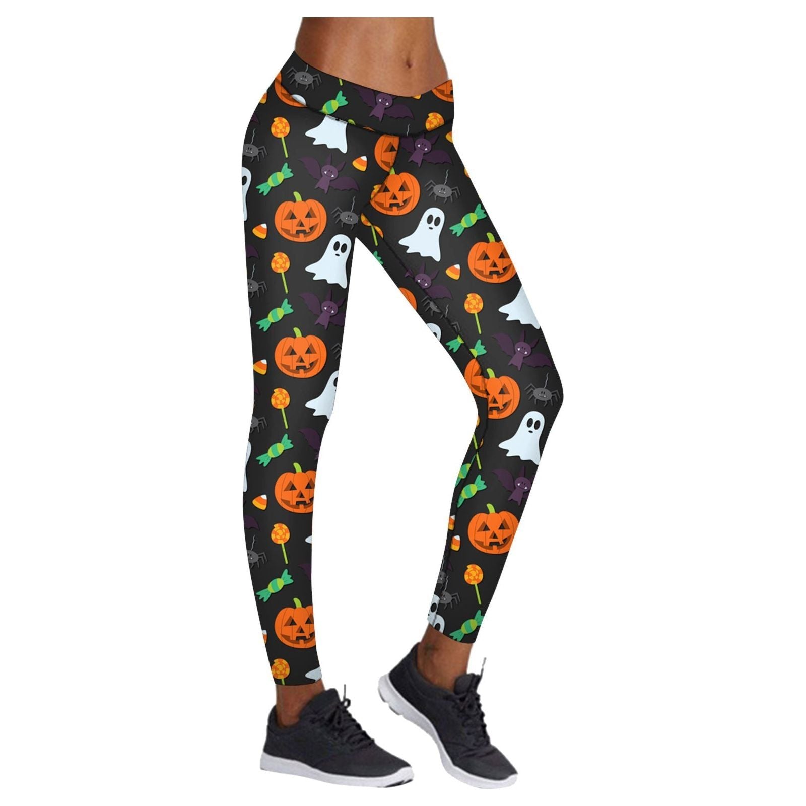 Printed Leggings Halloween Sports Yoga Pants High Stretch Pencil Pants - Jointcorp