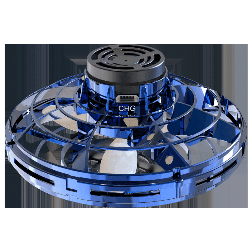 Mini Fingertip Gyro Interactive Decompression Toy Drone LED UFO Type Flying Helicopter Spinner Toy Kids