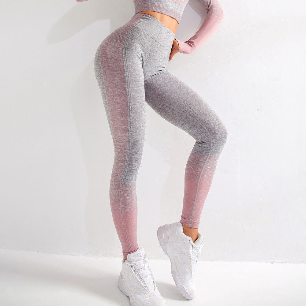 Gym High Waist Leggings Women Knitted Workout Running Yoga Pants - Jointcorp