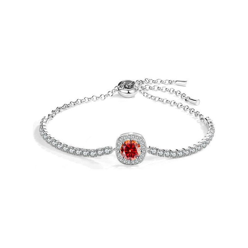S925 Sterling Silver Inlaid Diamond Bracelet - Jointcorp