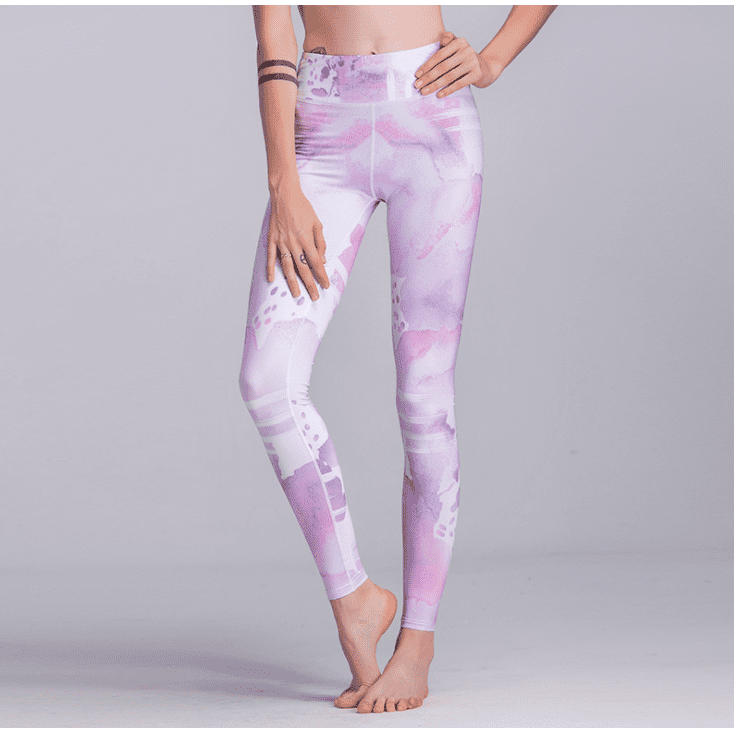 Hot ink printing sports leggings fashion tight yoga pants stretch fitness - Jointcorp