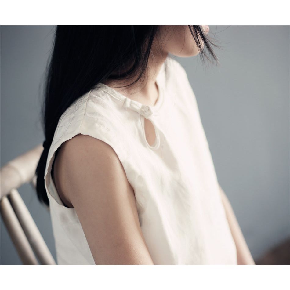 Multi-Color Casual Loose Retro Buckle Vest