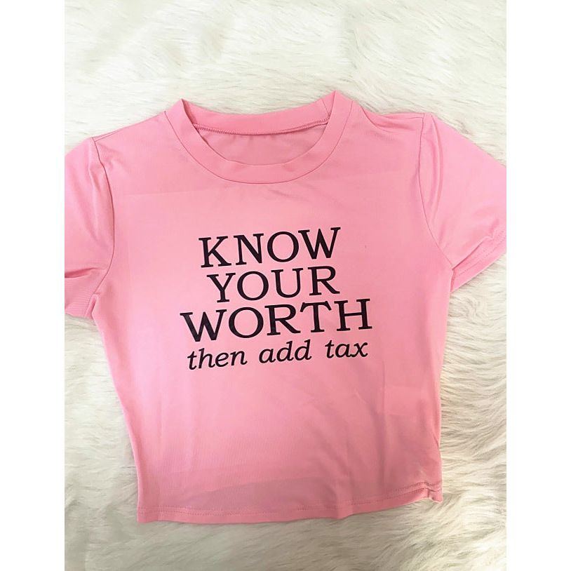 Summer New European And American Women's Clothing Letters Fashion Print Round Neck Short Top