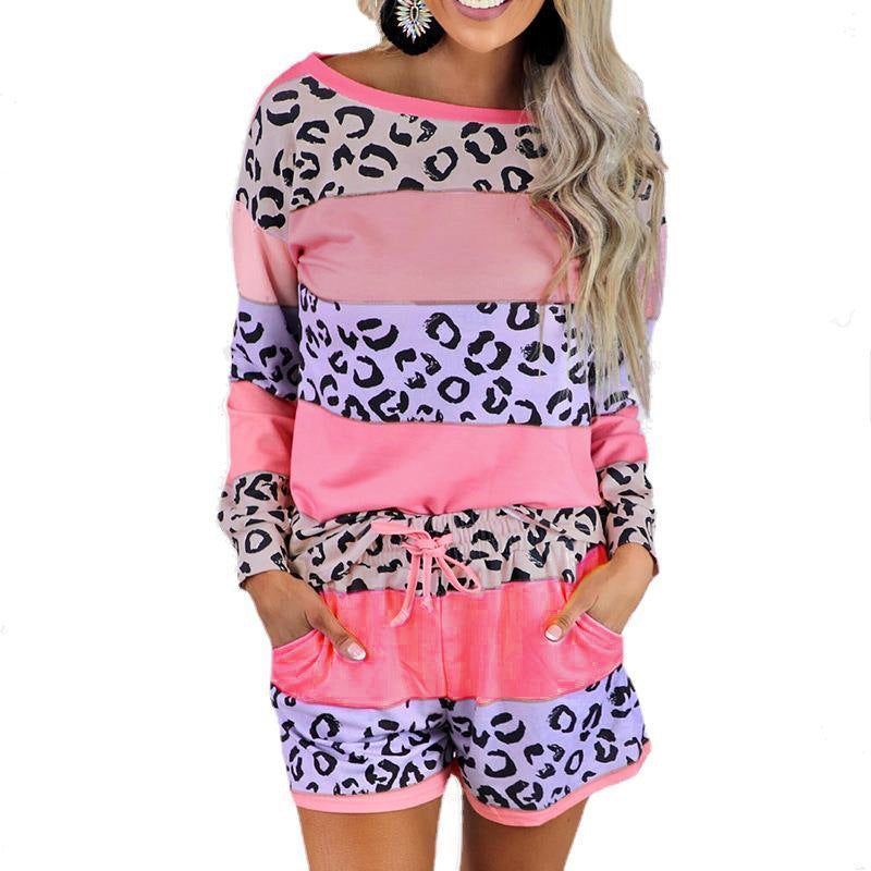 Women Home Wear Pajamas Printed Fashion Casual Suit - Jointcorp
