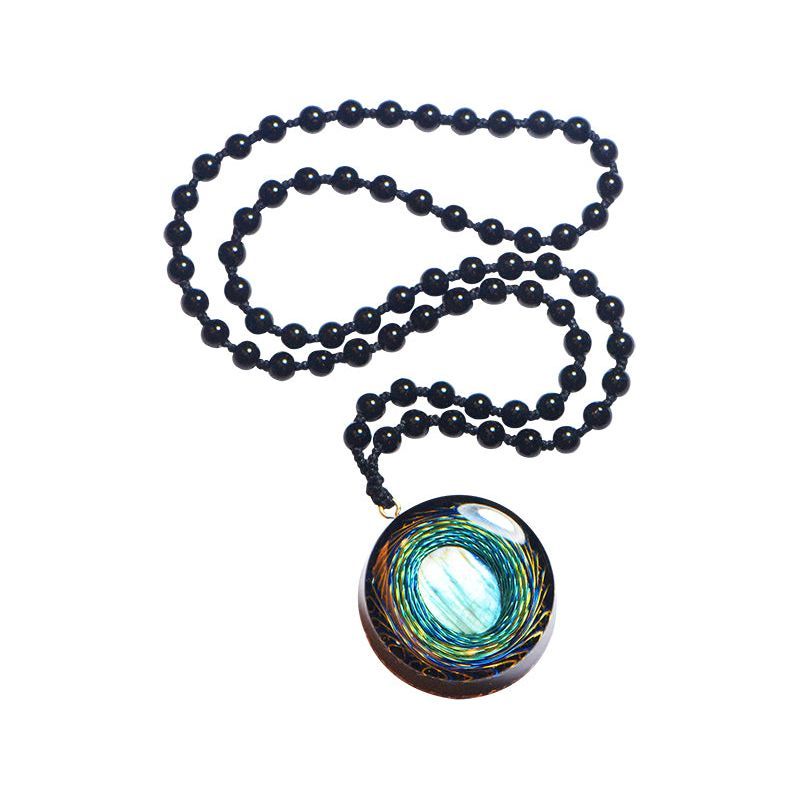 High Frequency Natural Crystal Pendant Votive Necklace - Jointcorp