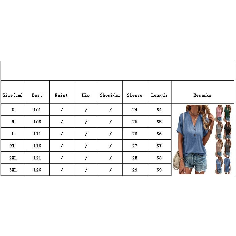 European And American Spring And Summer Solid Color Button Fashion T-shirt