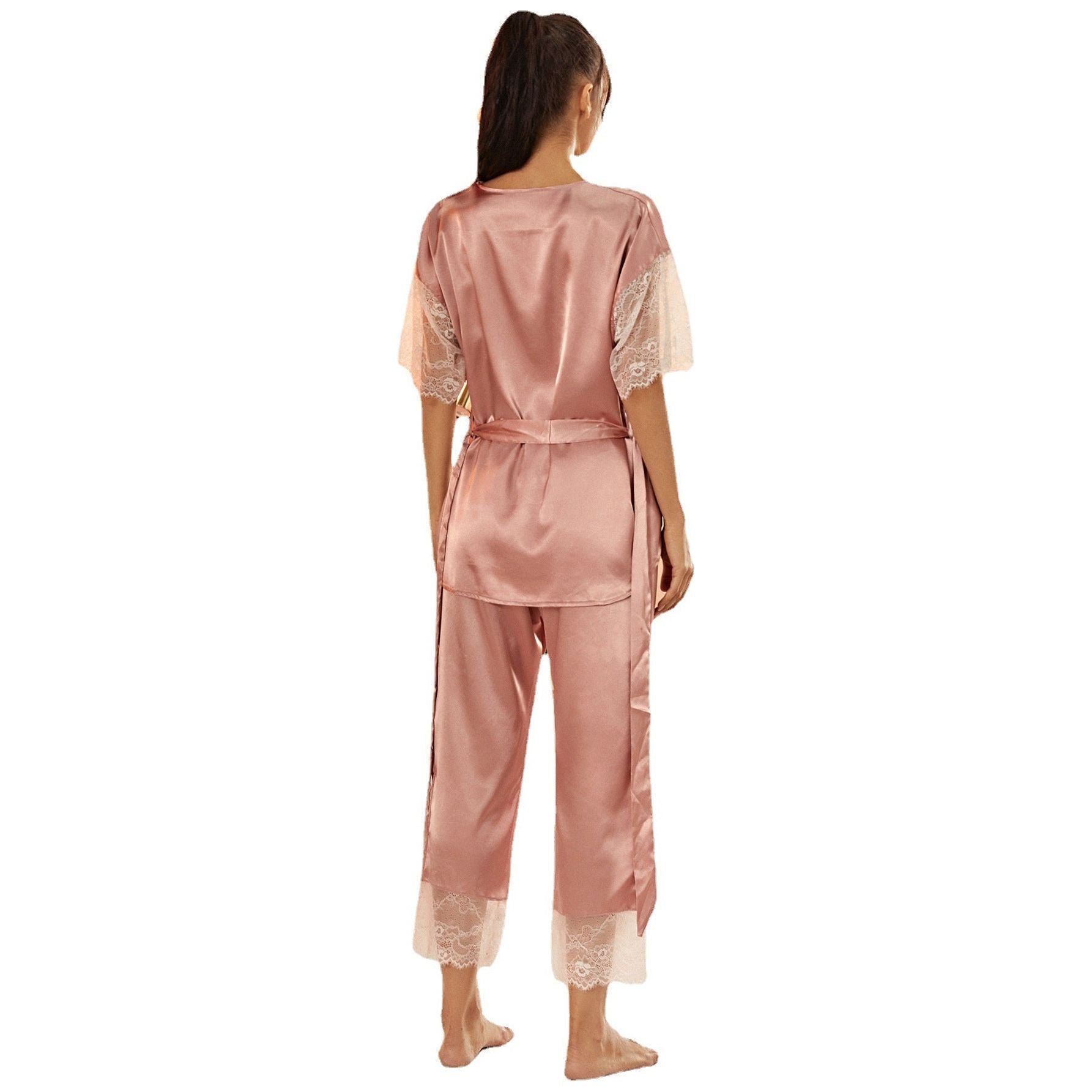 Silk Pajamas Suit For Home And Leisure - Jointcorp