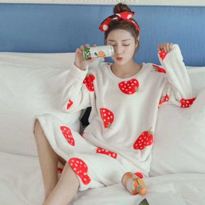 Autumn And Winter Pajamas Women Winter Flannel Pajamas Women - Jointcorp