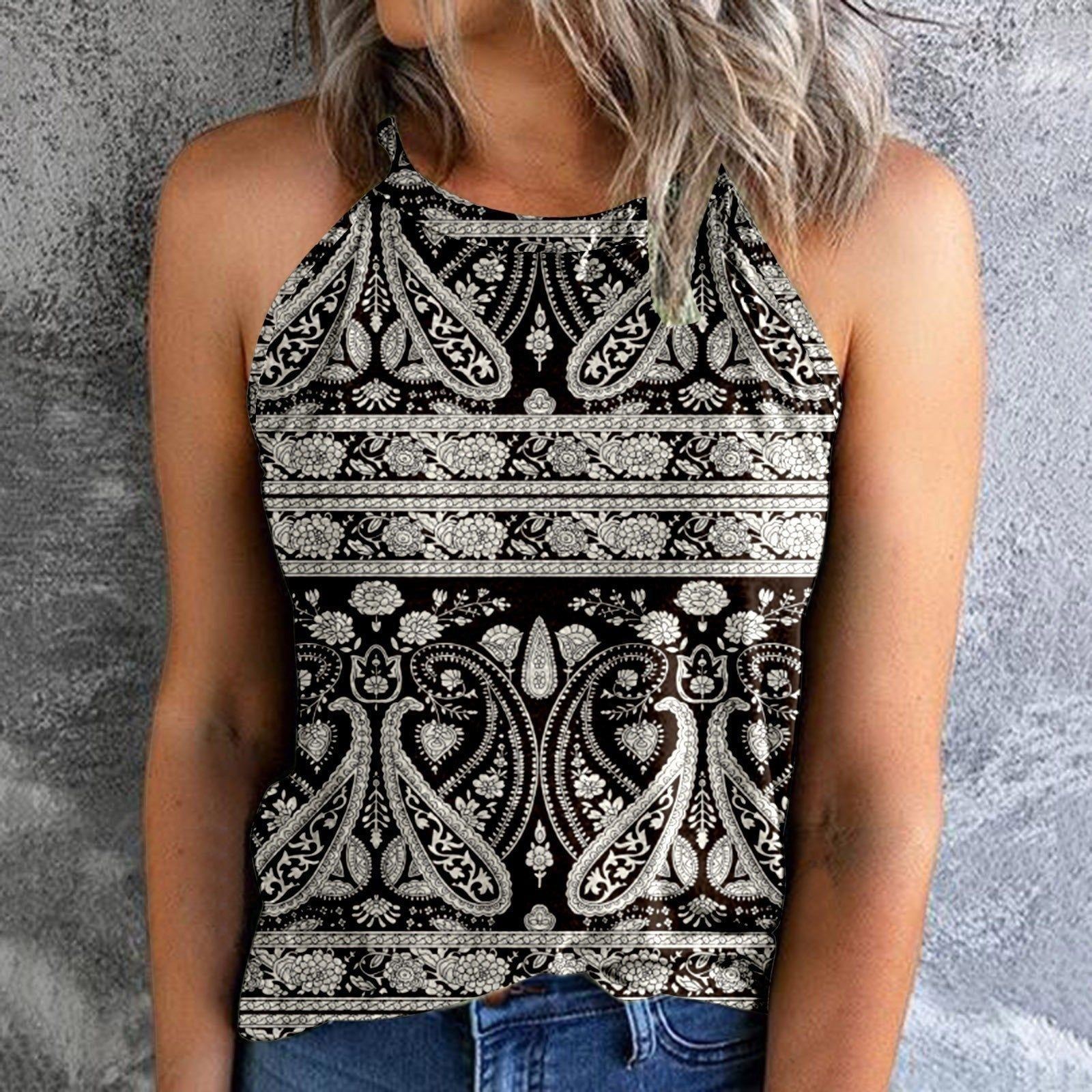Bohemian Printed Ethnic Style Vest