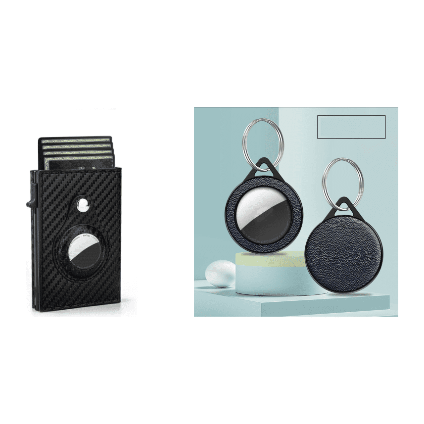 Rfid Card Holder Men Wallets Money Bag Male Black Short Purse Small Leather Slim Wallets Mini Wallets For Airtag Air Tag