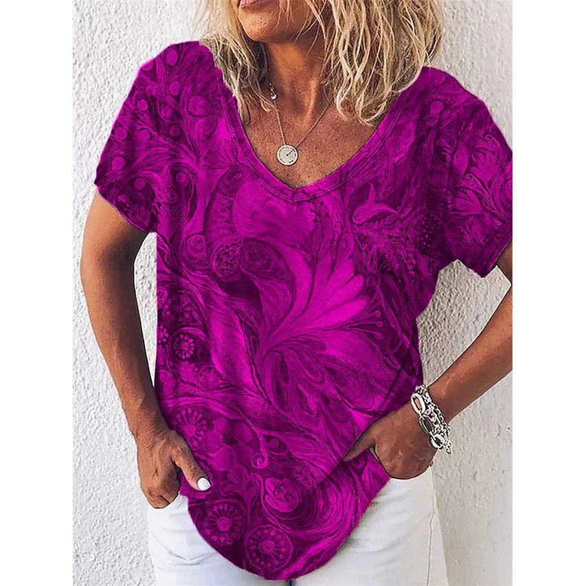 Women's 3D Women's Abstract Painting T-shirt Pattern Graffiti