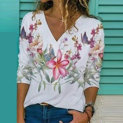 Street Popular Autumn And Winter New Women's Tops Printed Long Sleeve - Jointcorp