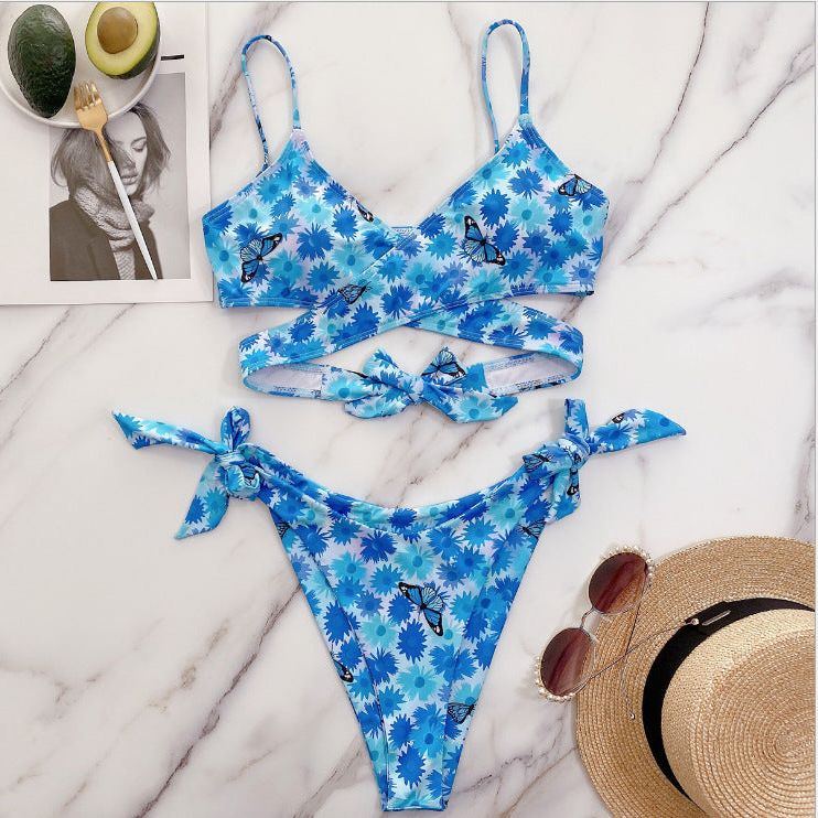 Ladies Fashion European And American Back Bikini Swimsuit