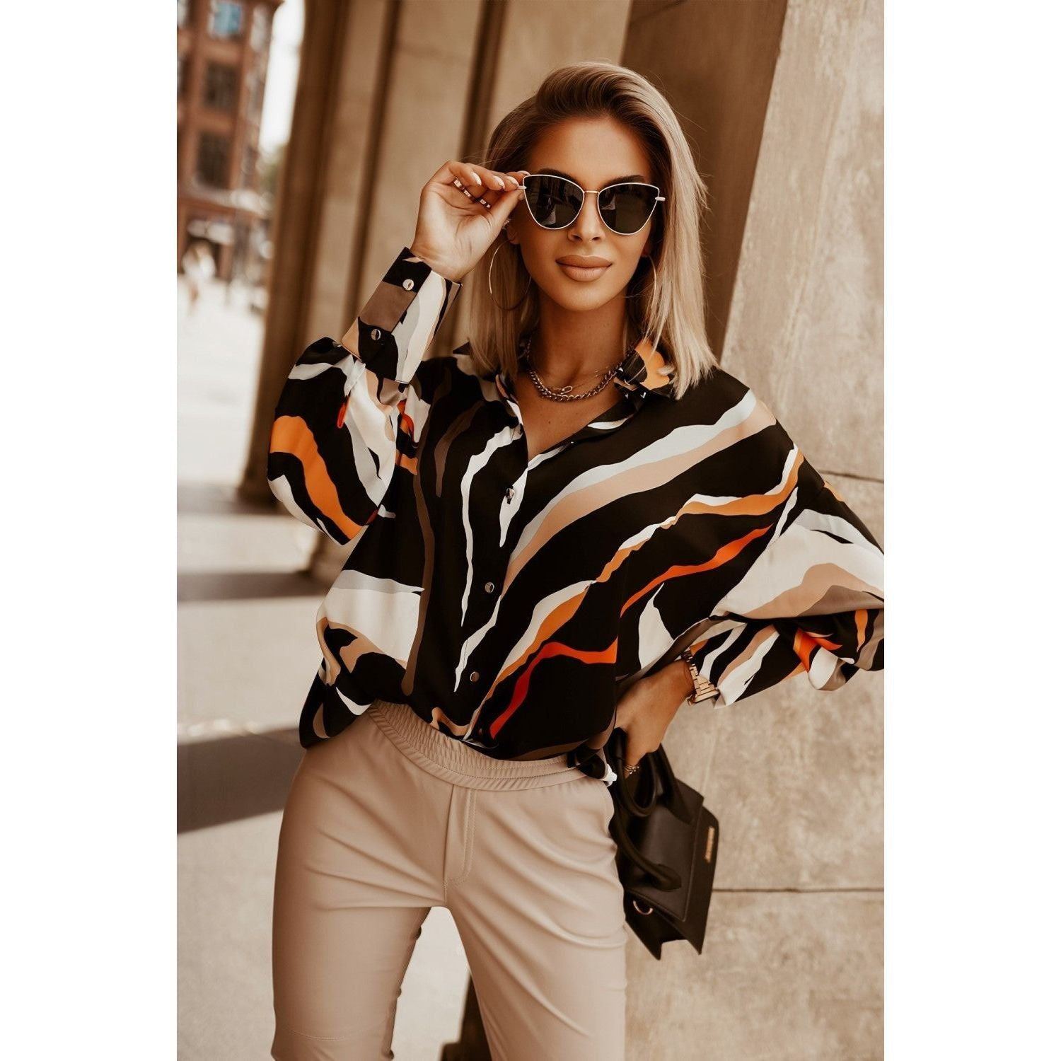Loose Large Women's Long-sleeved Top