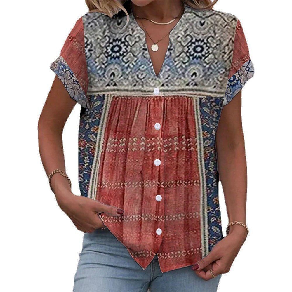 Conventional Cardigan Digital Printing Women's Top Shirt - Jointcorp