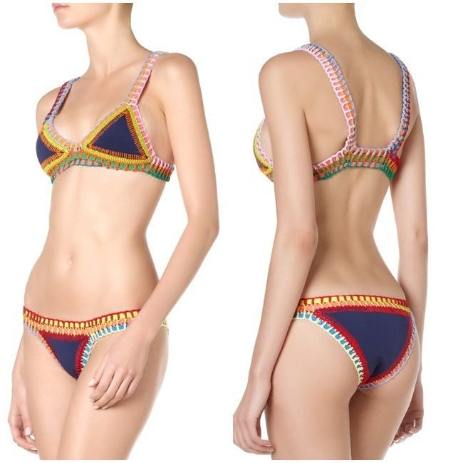 Hand-woven beach Bikini