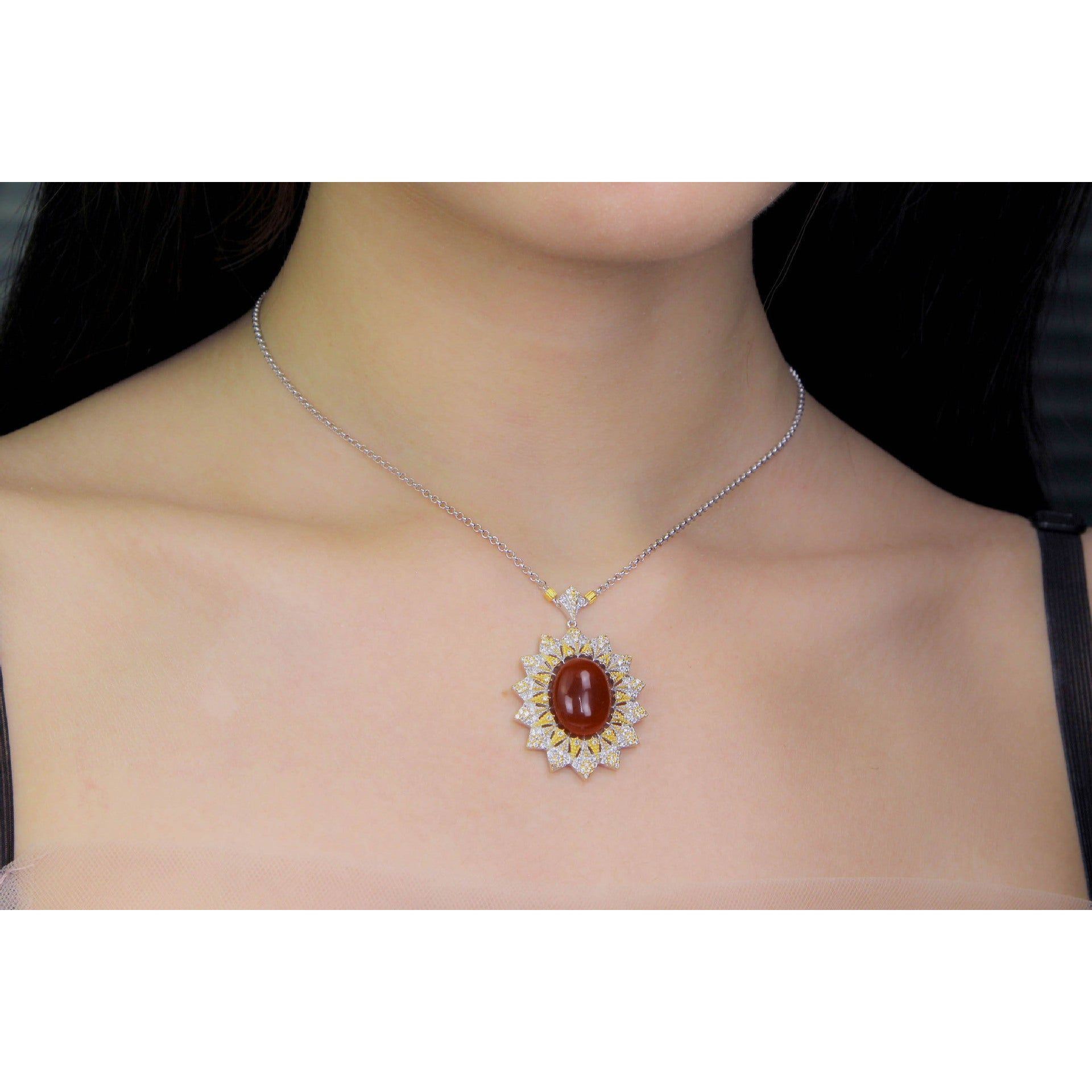 Fashion Personality Italian Craft Brushed Sunflower Pendant - Jointcorp