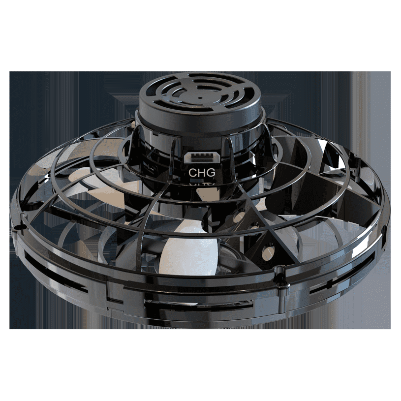Mini Fingertip Gyro Interactive Decompression Toy Drone LED UFO Type Flying Helicopter Spinner Toy Kids