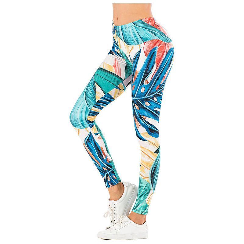 Printed yoga pants outdoor sports leggings - Jointcorp
