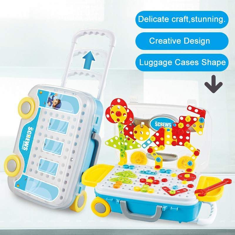 Kids Electric Drill Toys DIY Educational Puzzle