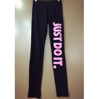 Letter printed cotton leggings mid-rise cropped pants yoga pants - Jointcorp