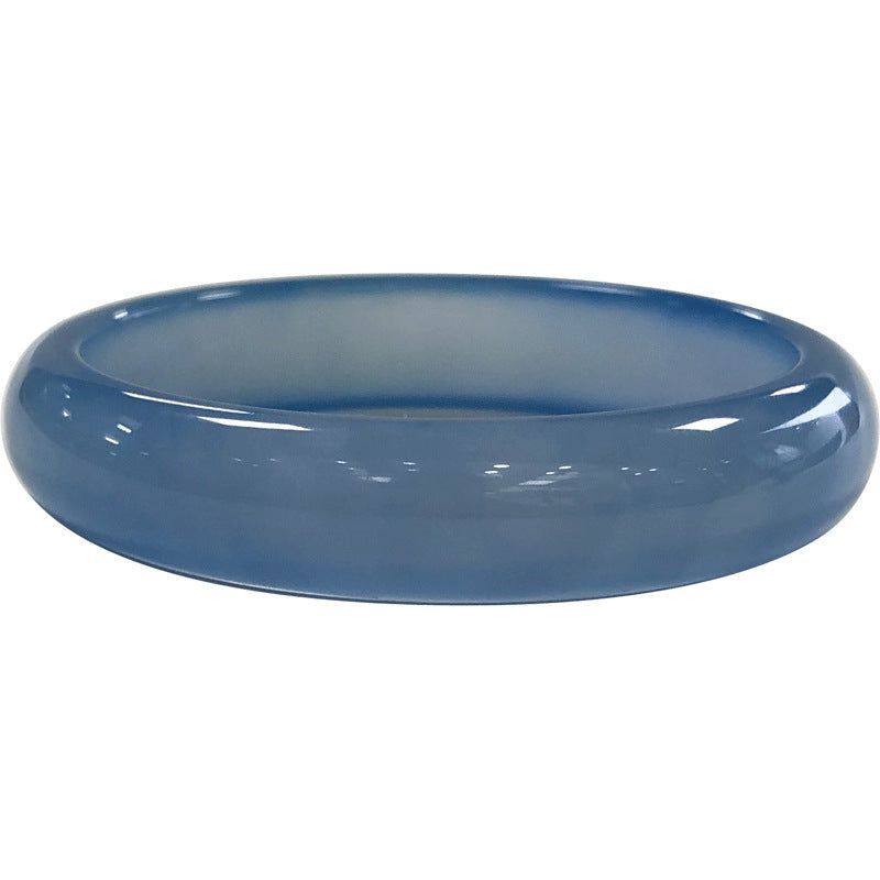 Ice-like Blue Chalcedony Bracelet Jade Delicate And Transparent - Jointcorp