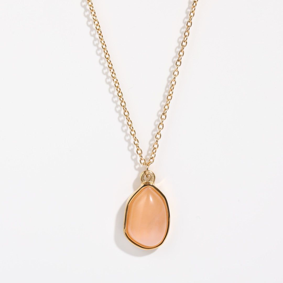 Natural Stone Irregular Oval Pendant - Jointcorp