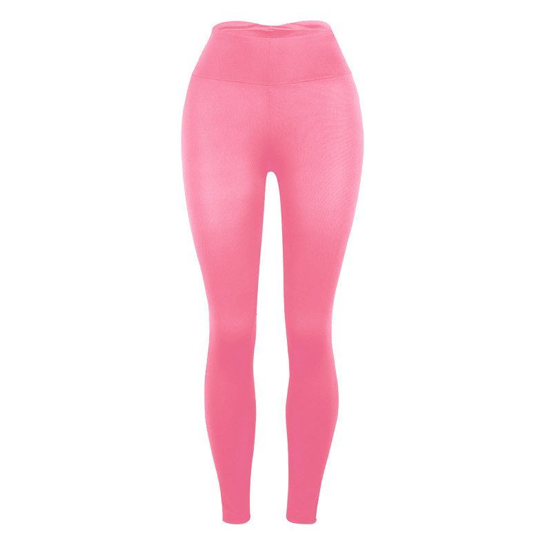 Slim-Fit Buttocks Solid Color Yoga Pants Leggings - Jointcorp
