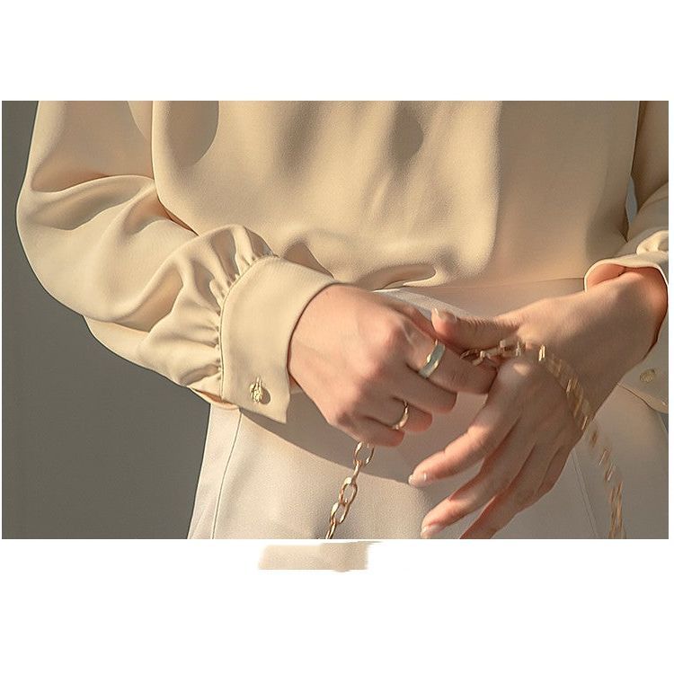 French Vintage Long Sleeve Shirt Women's Spring Dress - Jointcorp