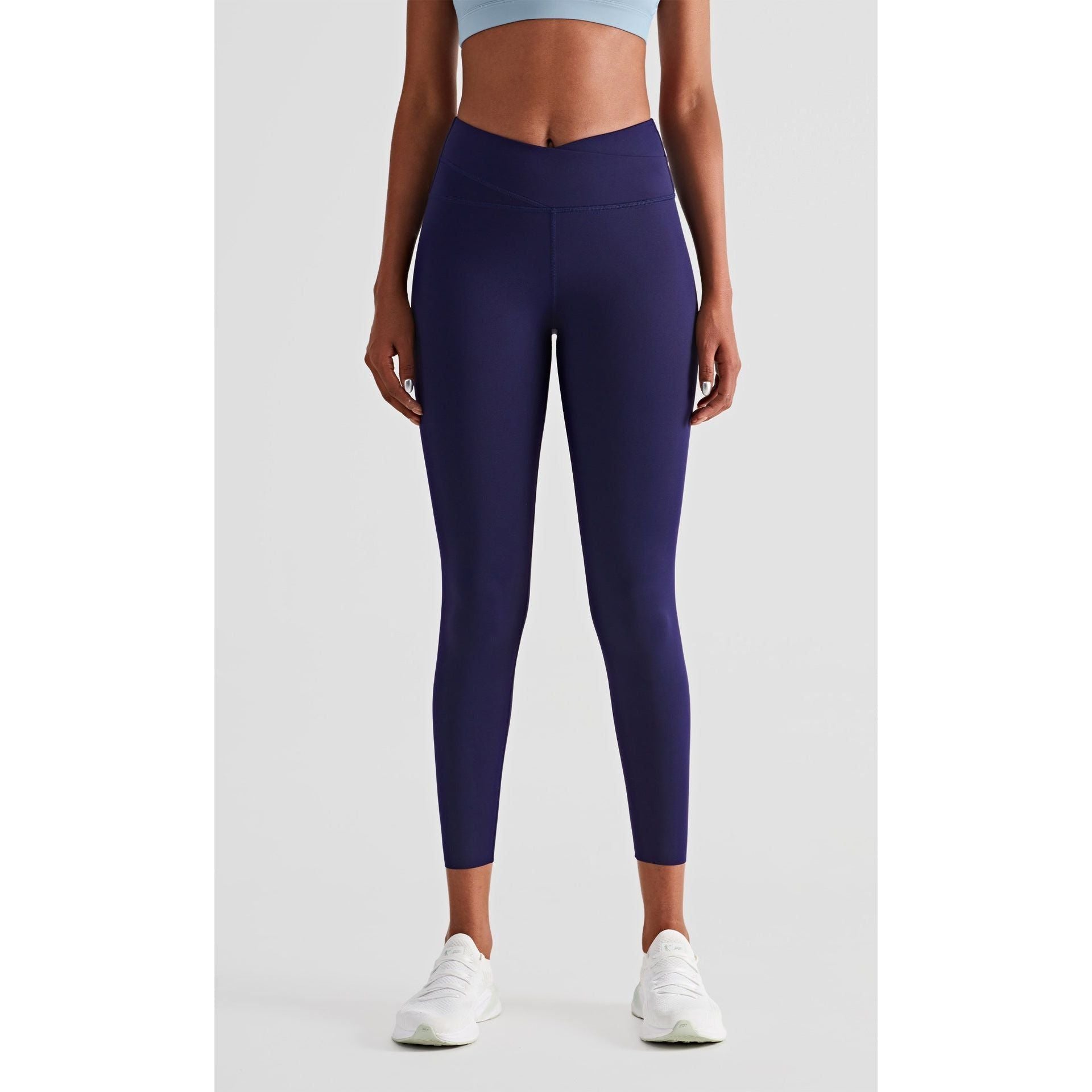 Fitness Leggings Hot Sweat Double Waist Thin Outdoor Hips Yoga Pants - Jointcorp