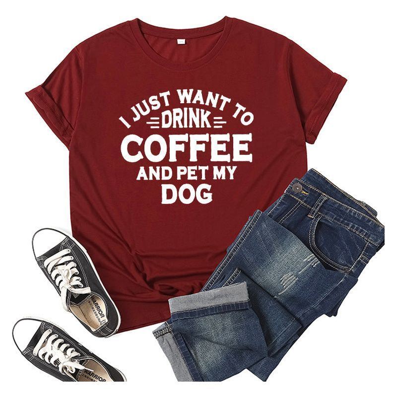 Printed Short Sleeve Round Neck T-shirt