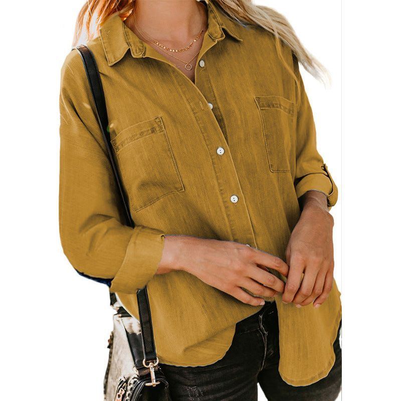 Women's New Loose Casual Denim Shirt - Jointcorp